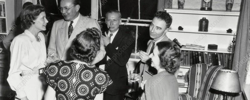 Party at Los Alamos, with Oppenheimer, World War 2